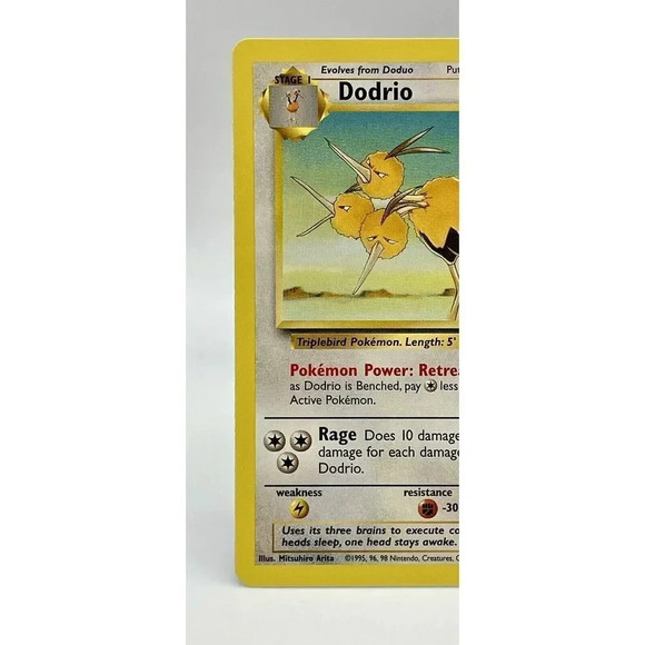 Pokémon TCG Dodrio Jungle 34/64 Regular Unlimited Uncommon Non Holo Vintage 1999 - Picture 2 of 6